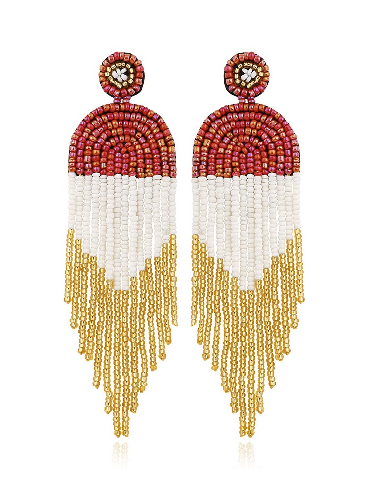 Boho Retro Ethnic Tassel Earrings wearshes