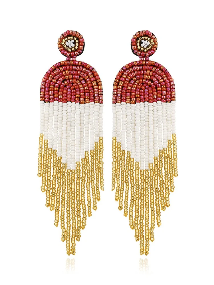 Boho Retro Ethnic Tassel Earrings