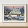 Snow Scene-11CT Stamped Cross Stitch-50*60cm