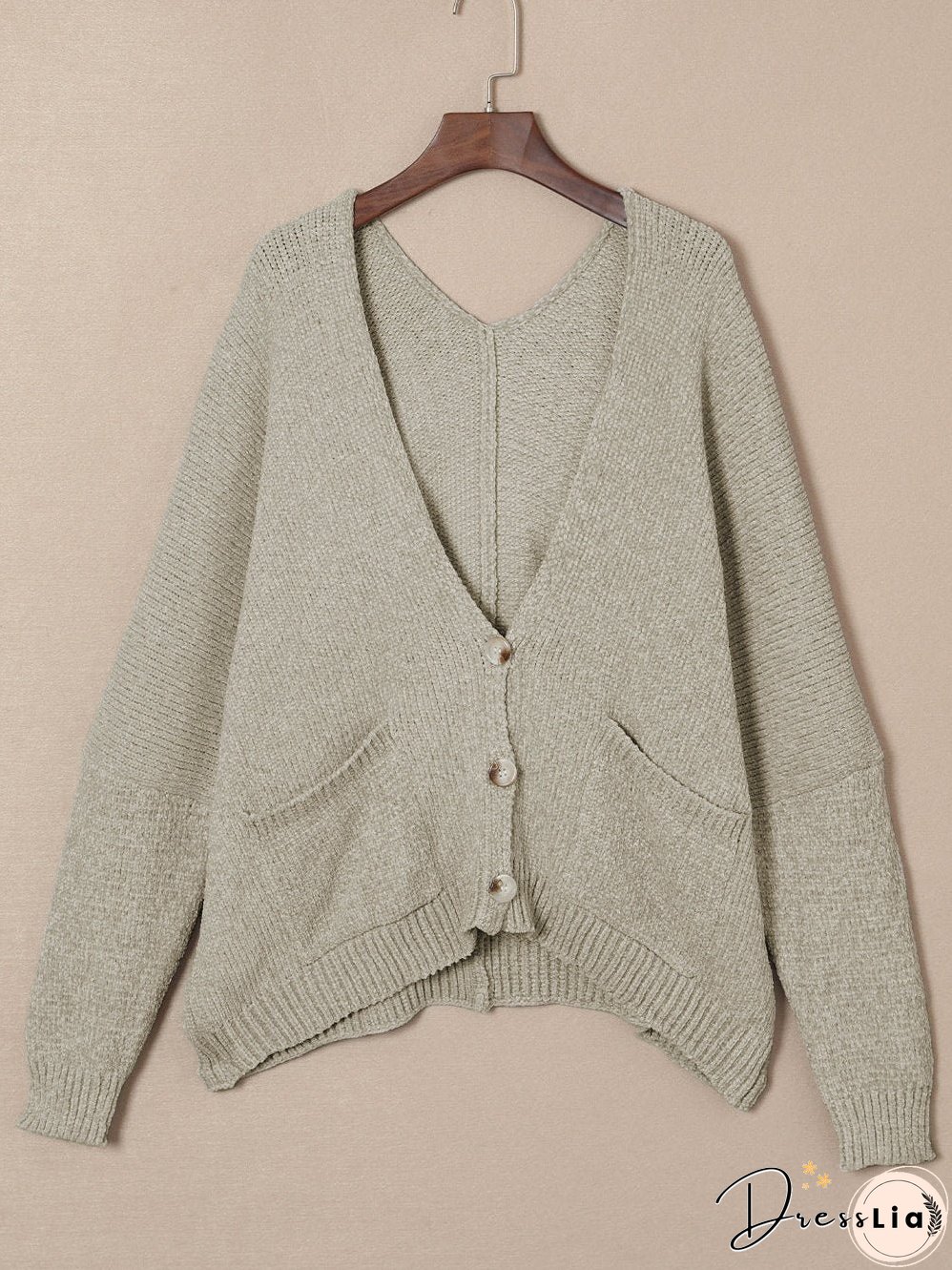 Chunky Knit Viscose Cardigan