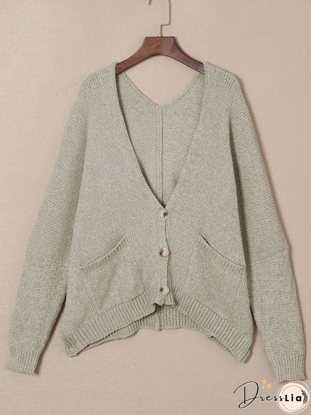Chunky Knit Viscose Cardigan