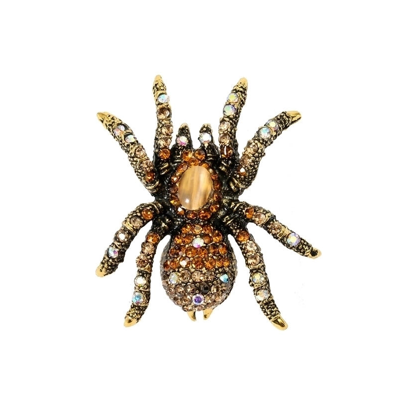 Retro Pin Insect Alloy Plating Inlay Rhinestones Unisex Brooches