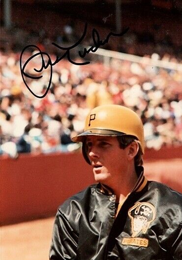 1984 JOHN TUDOR-PITTSBURGH PIRATES AUTOGRAPHED 3.5 X 5 COLOR Photo Poster painting