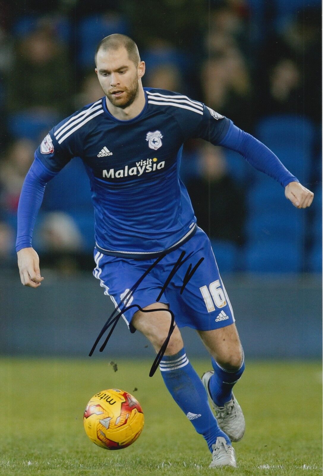 CARDIFF CITY HAND SIGNED MATTHEW CONNOLLY 12X8 Photo Poster painting 1.