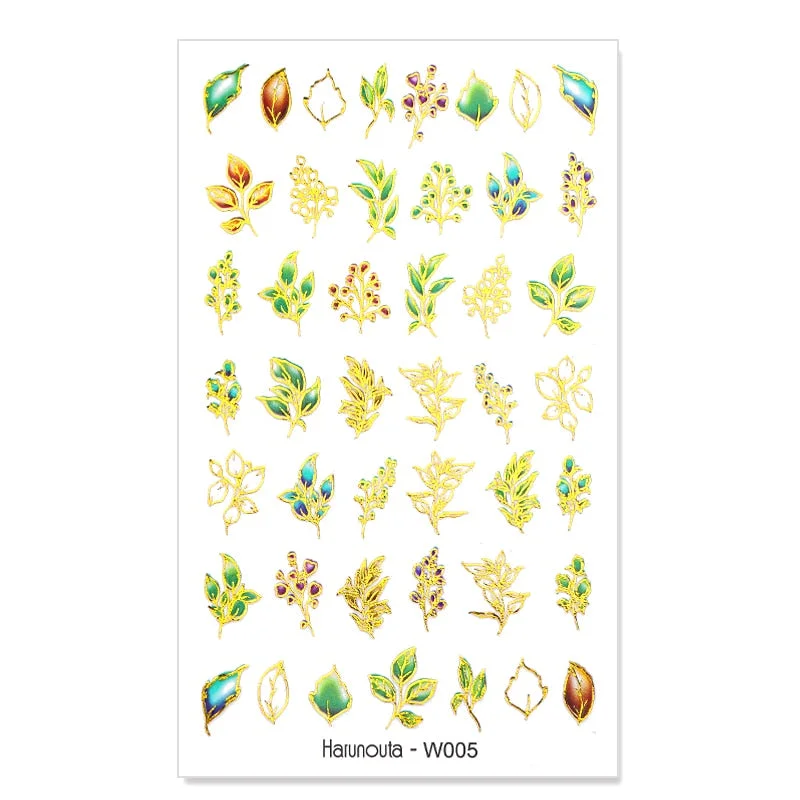 1 Sheet Nail Art 3D Nail Sticker Butterfly Colorful Nail Decals Fairy Tales Nail Transfer Decals Nail Decorations DIY Design