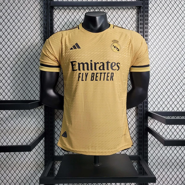 2023/2024 Player Version Real Madrid Special Edition golden Football Shirt 1:1 Thai Quality