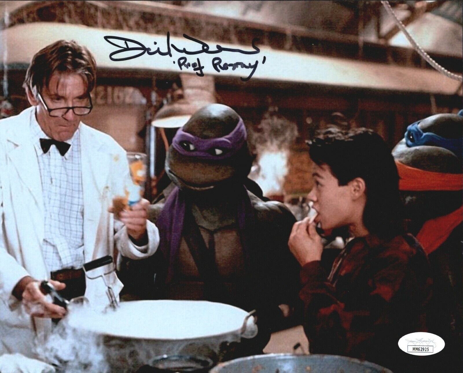 DAVID WARNER Signed TEENAGE MUTANT NINJA TURTLES 8x10 Photo Poster painting Autograph JSA COA