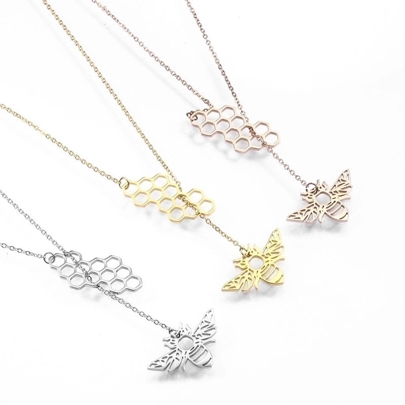 304 Stainless Steel 18K Gold Plated IG Style Classic Style Commute Plating Animal Heart Shape Feather Pendant Necklace