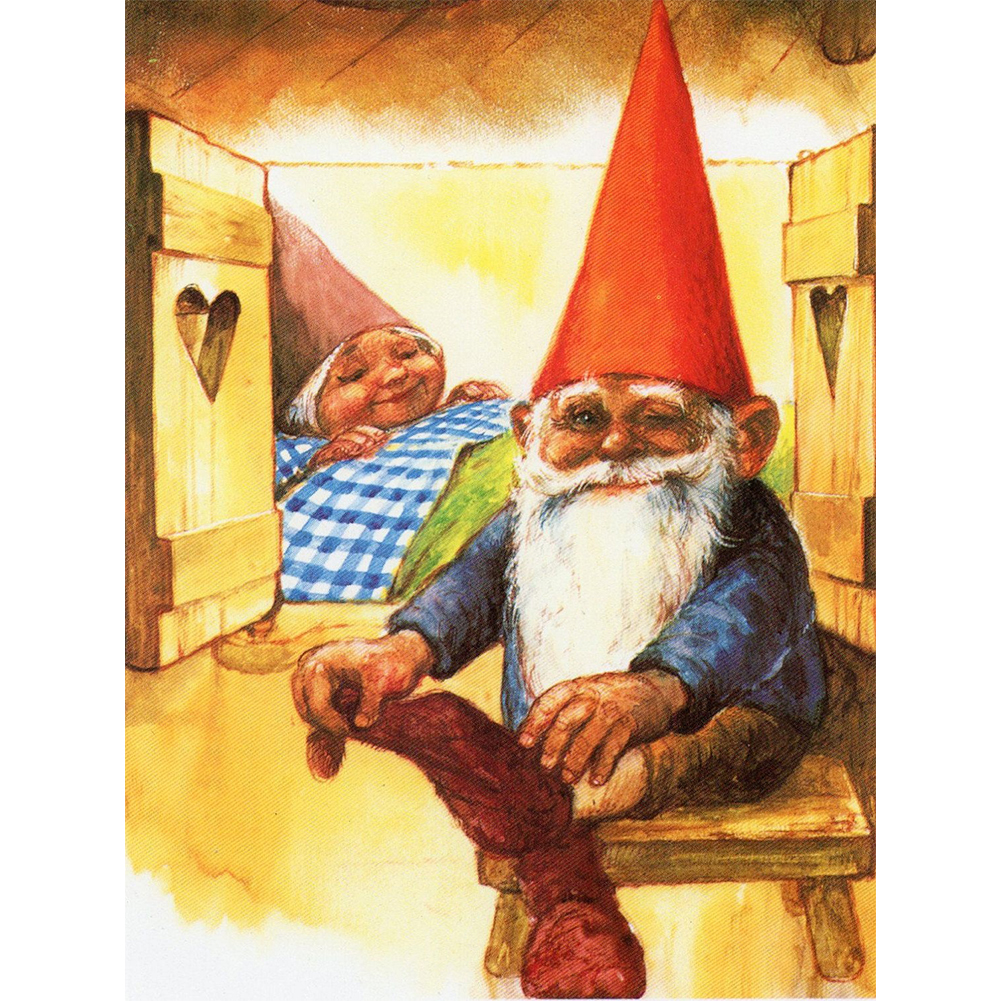 

Happy Gnome - Round Drill Diamond Painting - 30*40CM, 501 Original