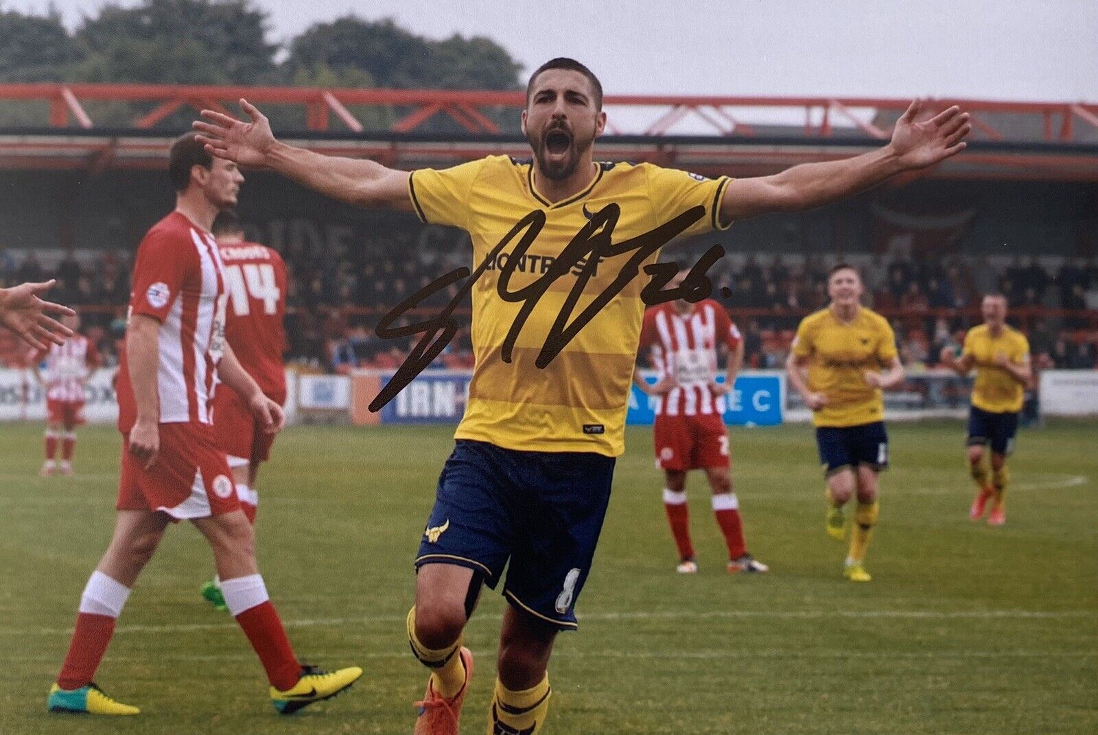 Liam Sercombe Genuine Hand Signed Oxford United 6X4 Photo Poster painting 2