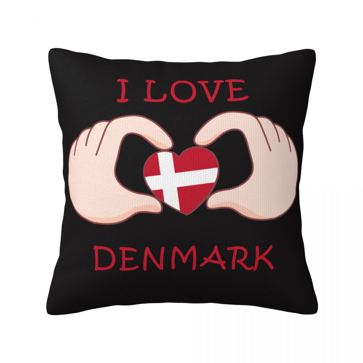 I Love Denmark Pillow Covers 18x18 Inch
