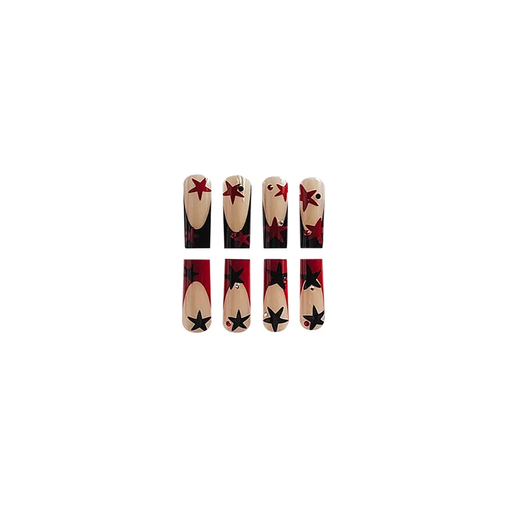 Churchf Churchf Ballet Armour Red And Black Color Star Beauty Armour Piece Wearing Armour Removable Nail