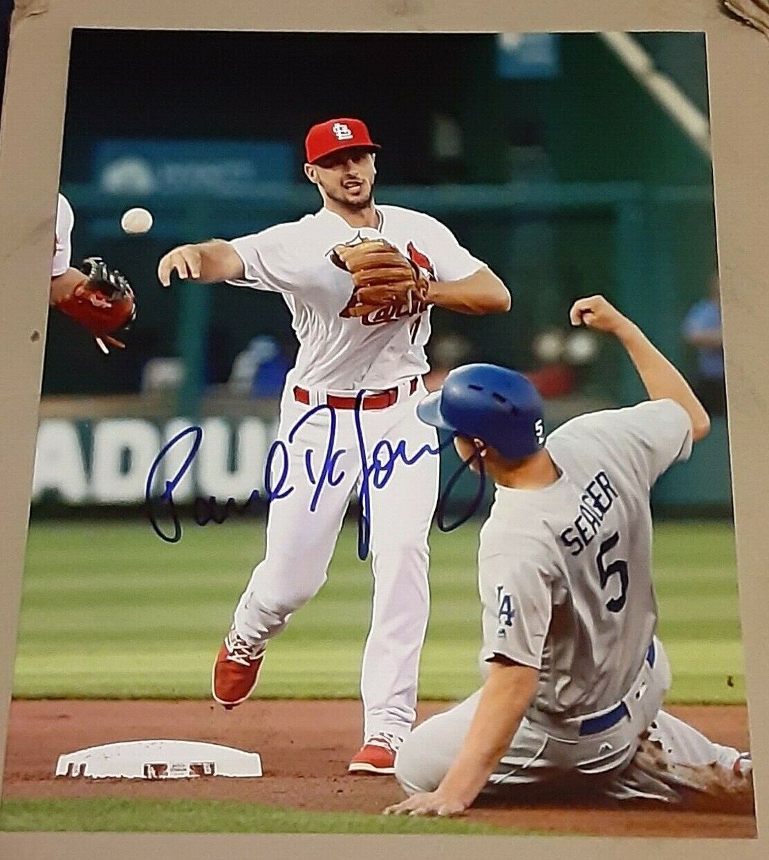 Paul DeJong St Louis Cardinals SIGNED AUTOGRAPHED ROOKIE 8x10 Photo Poster painting COA Baseball