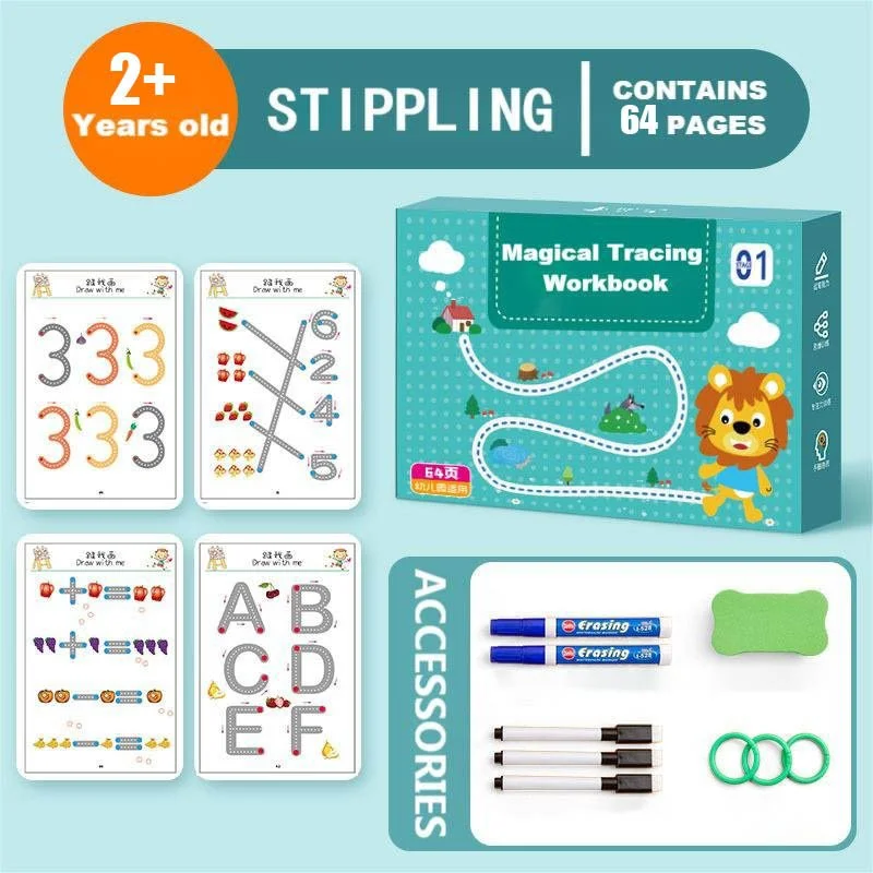 Posryst™🔥45% OFF Last Day Sale - Magical Tracing Workbook Set (BUY 2 SETS FREE SHIPPING)