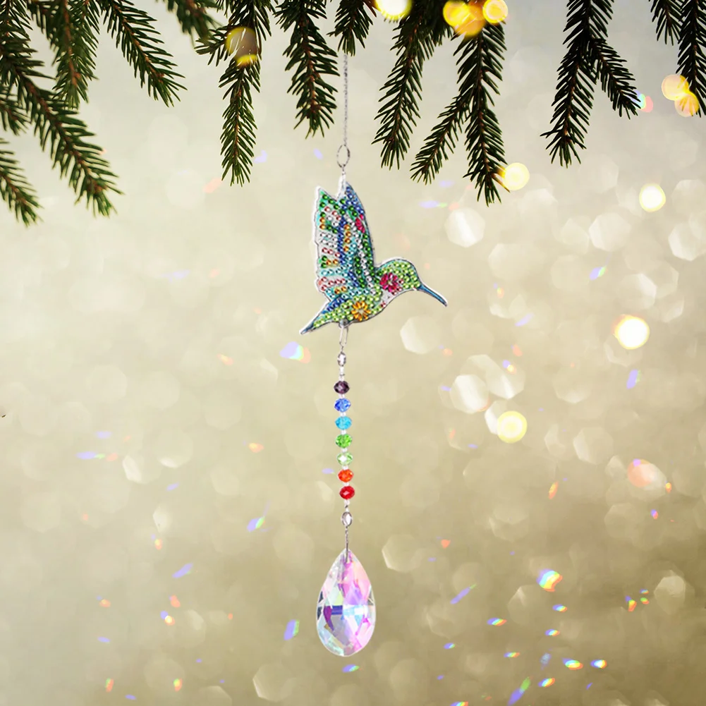 DIY Diamond Painting Sun Catcher - Bird