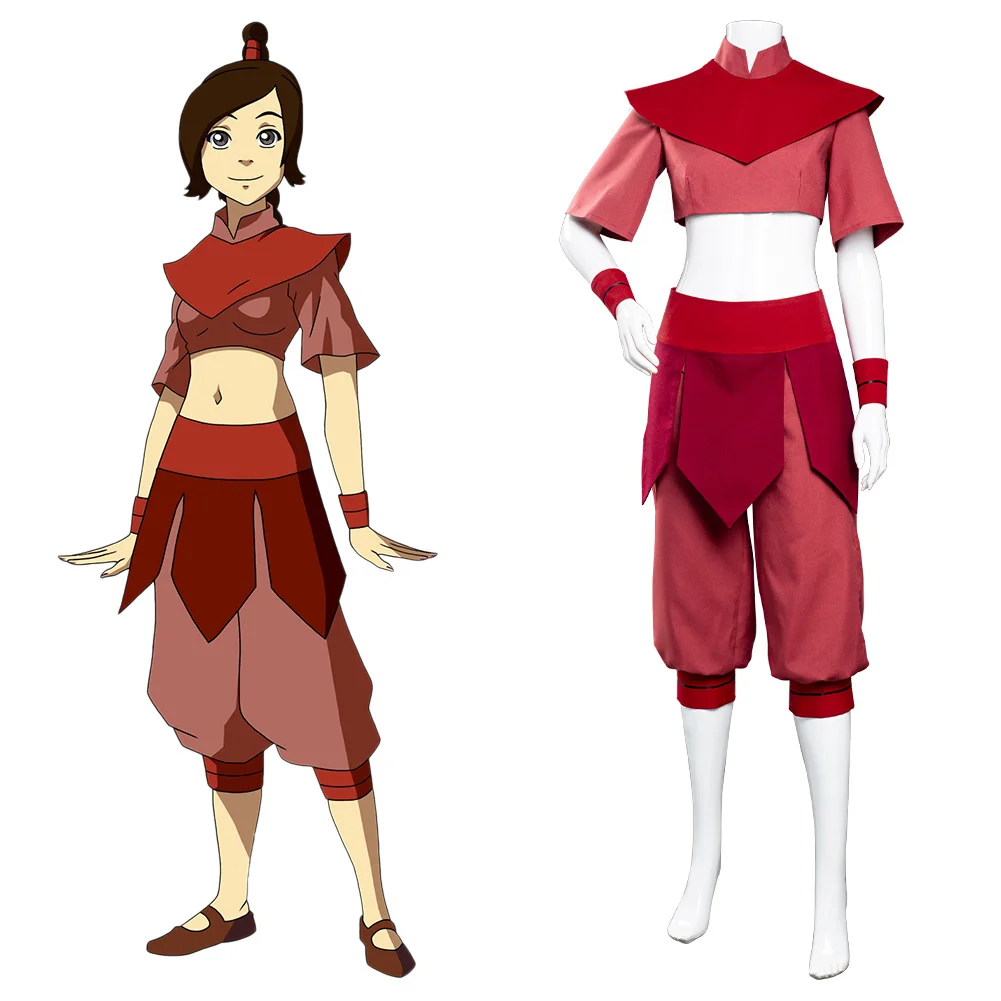 Avatar: The Last Airbender Jumpsuit Outfit Ty Lee Halloween Carnival Suit Cosplay Costume