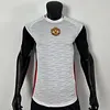 2025/2026 Player Version Manchester United Training clothes White and Black Football Shirt 1:1 Thai Quality