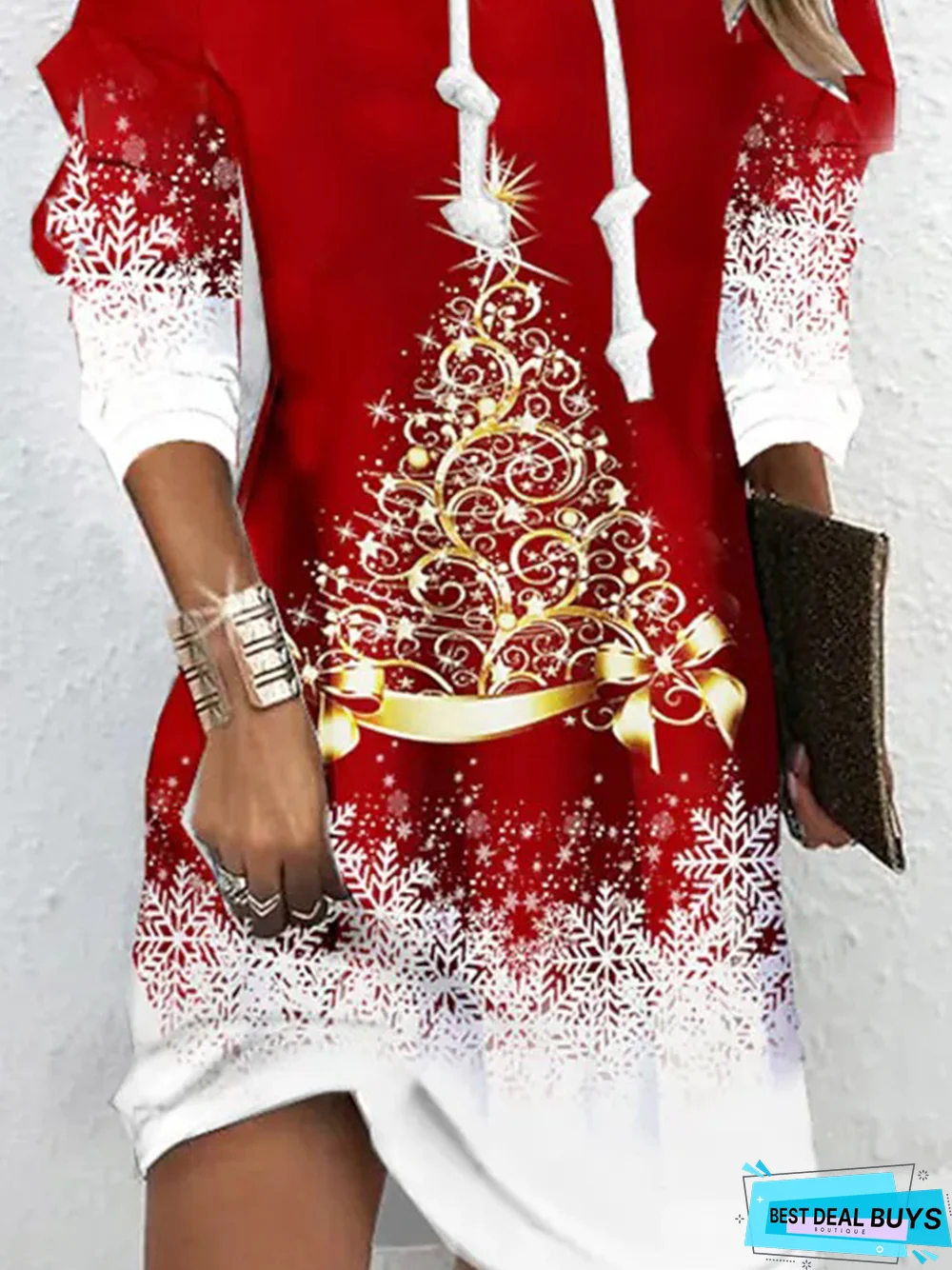 Christmas Casual Loose Long sleeve Dress