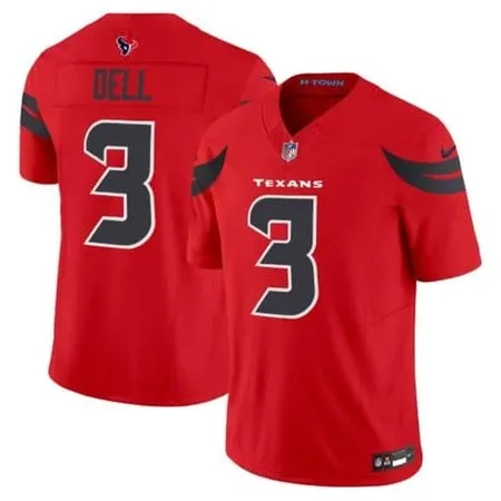 Men's  Tank Dell Red Houston Texans #3 Vapor F.U.S.E. Limited Jersey
