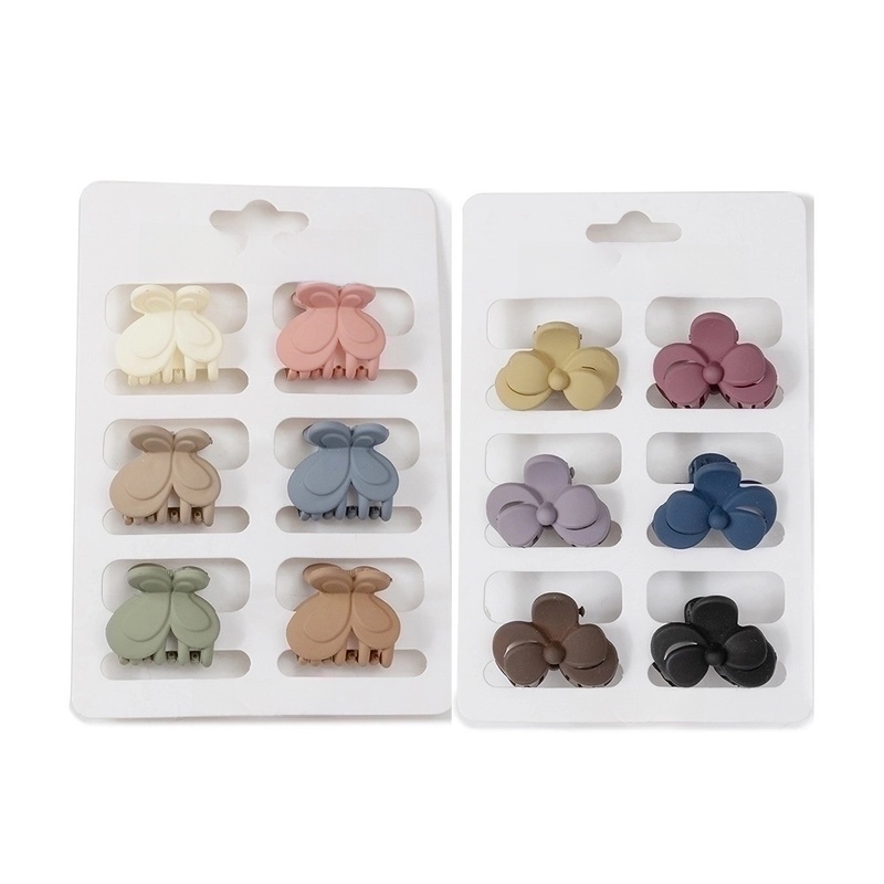 Women’s Sweet Geometric Bow Knot Plastic Resin Stoving Varnish Hair Claws