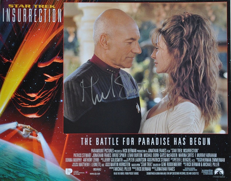 PATRICK STEWART SIGNED Photo Poster painting Star Trek Insurrection 11x 14 wcoa