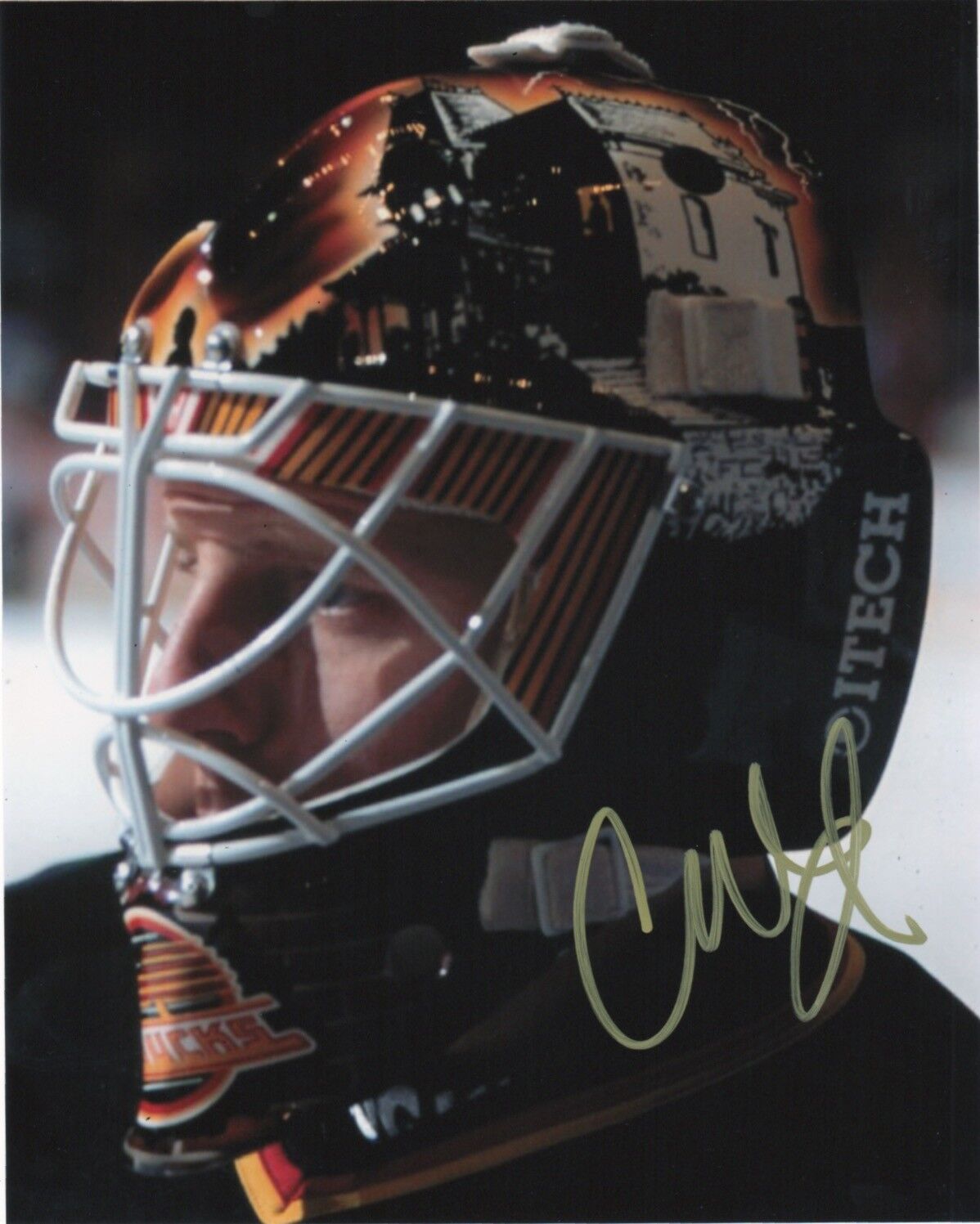 Vancouver Canucks Corey Hirsch Autographed Signed 8x10 NHL Photo Poster painting COA #3