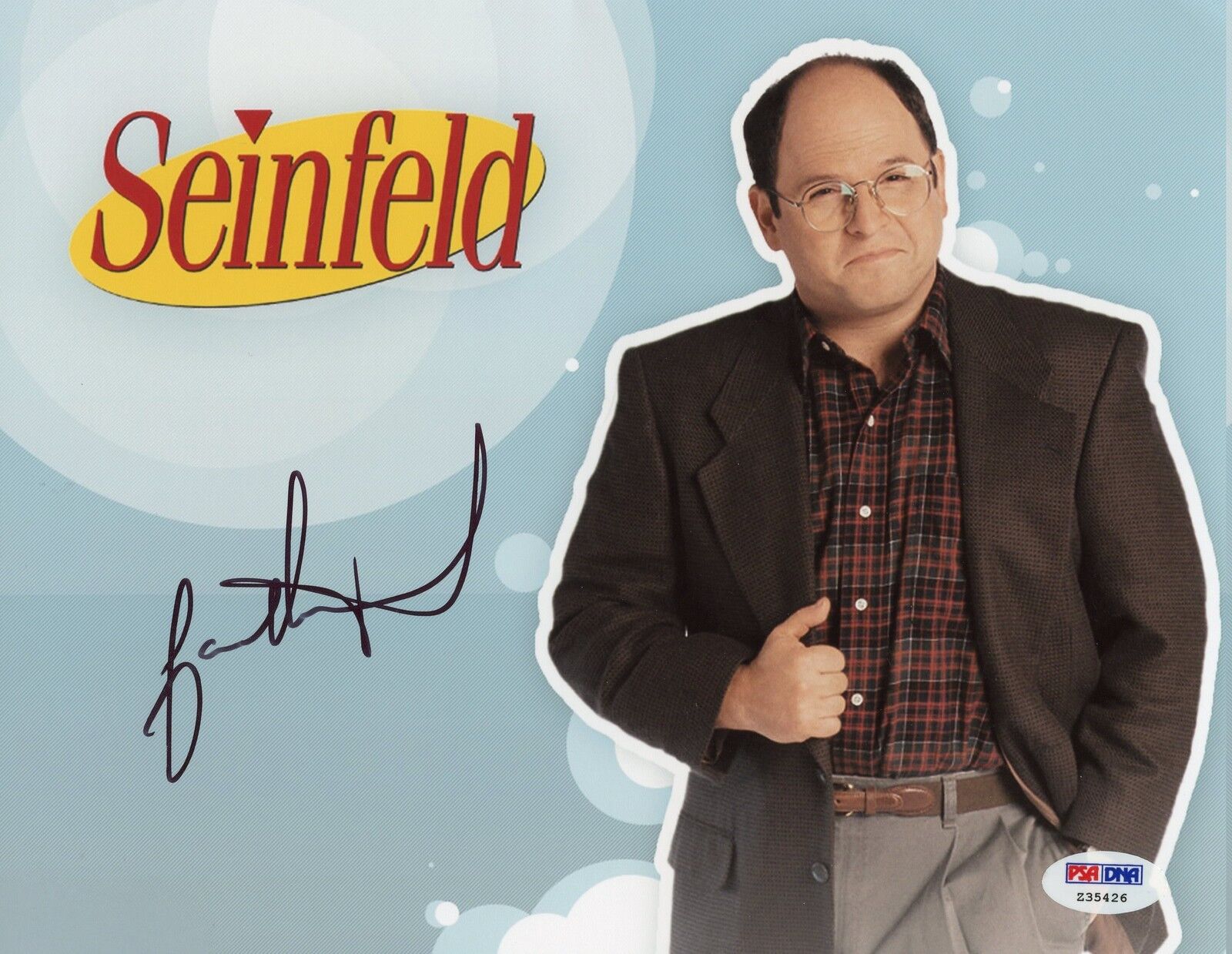 Jason Alexander 8x10 Photo Poster painting Signed Auto PSA DNA George Costanza Seinfeld JSA