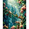 Flower And Bird Waterfall-11CT Stamped Cross Stitch 45*55cm/17.72*21.65in