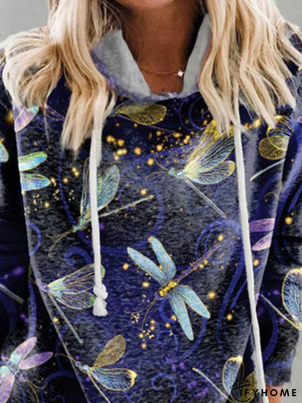 Casual Long Sleeve Printed Sweatshirt | IFYHOME