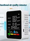 6 in 1 CO2 TVOC HCHO PM2.5 Detector LCD Digital Temperature Humidity Tester
