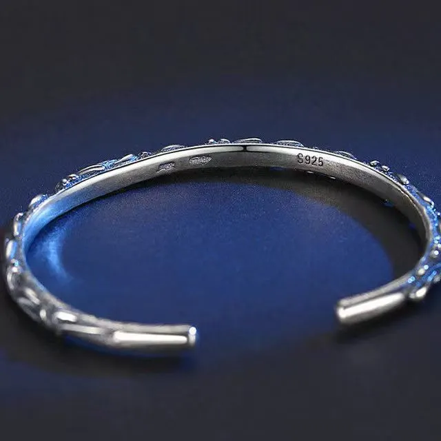 30PCS-G062 Vintage Open Leaf Bracelet Bangles Wedding Gift