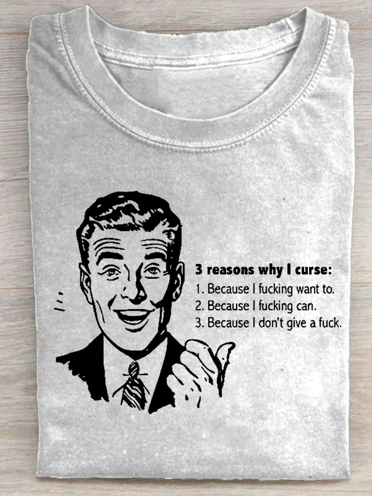 Eagerlys  3 Reasons Why I Curse T-shirt Eagerlys