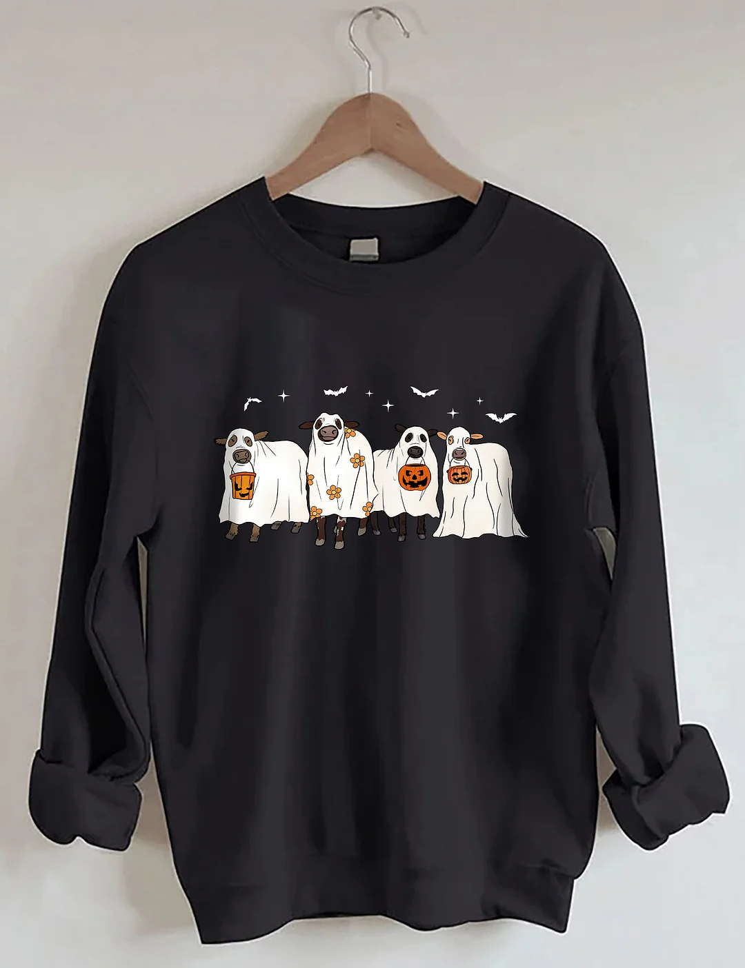 Ghost Cows Halloween Sweatshirt