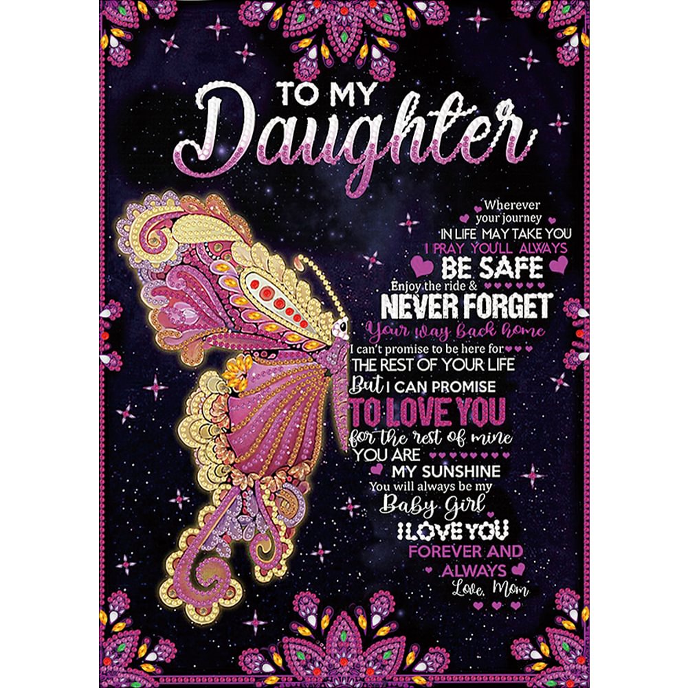 English Letter - Partial Drill - Special Diamond Painting(30*40cm)