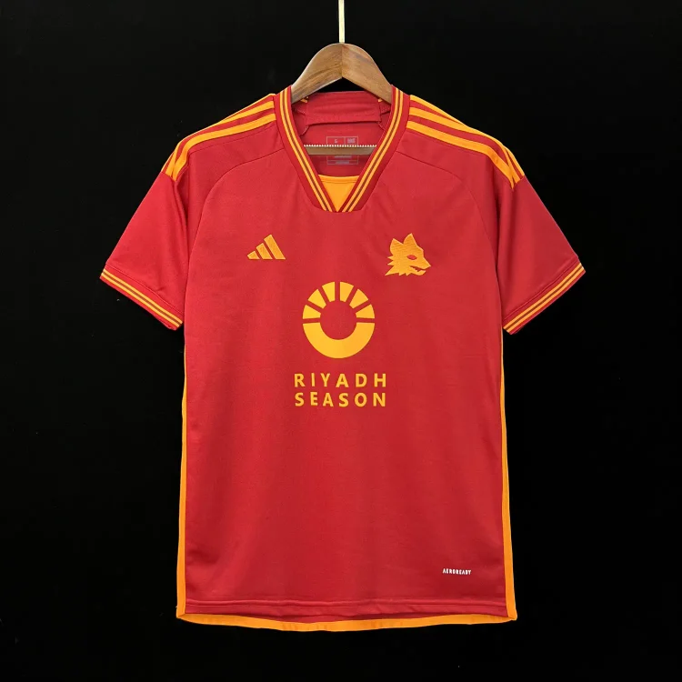 2023/24 Roma Home Sponsor Edition Soccer Jersey 1:1 Thai Quality