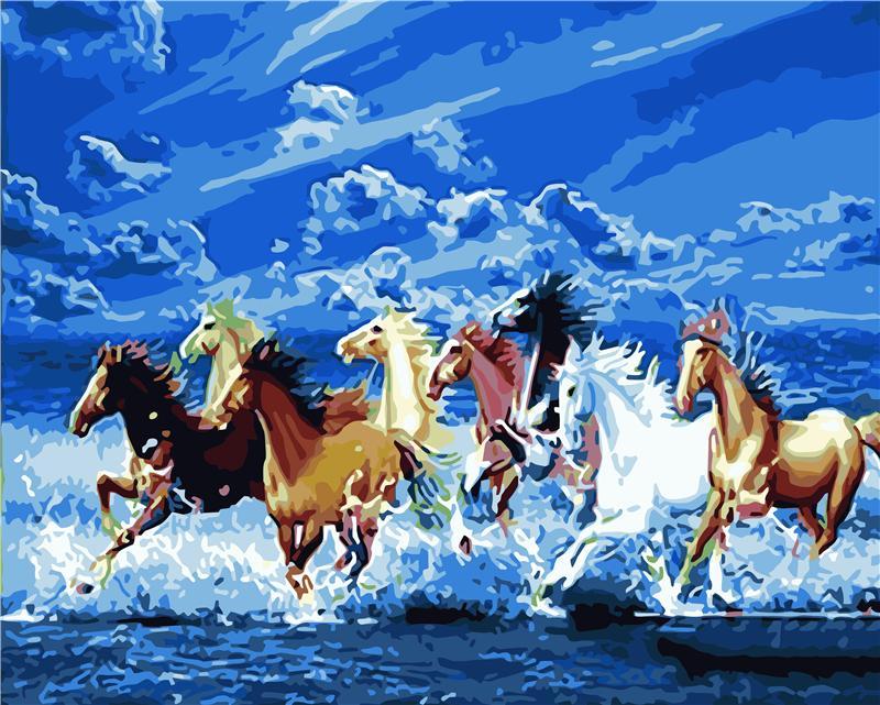 DIY Painting By Numbers | Horse Running