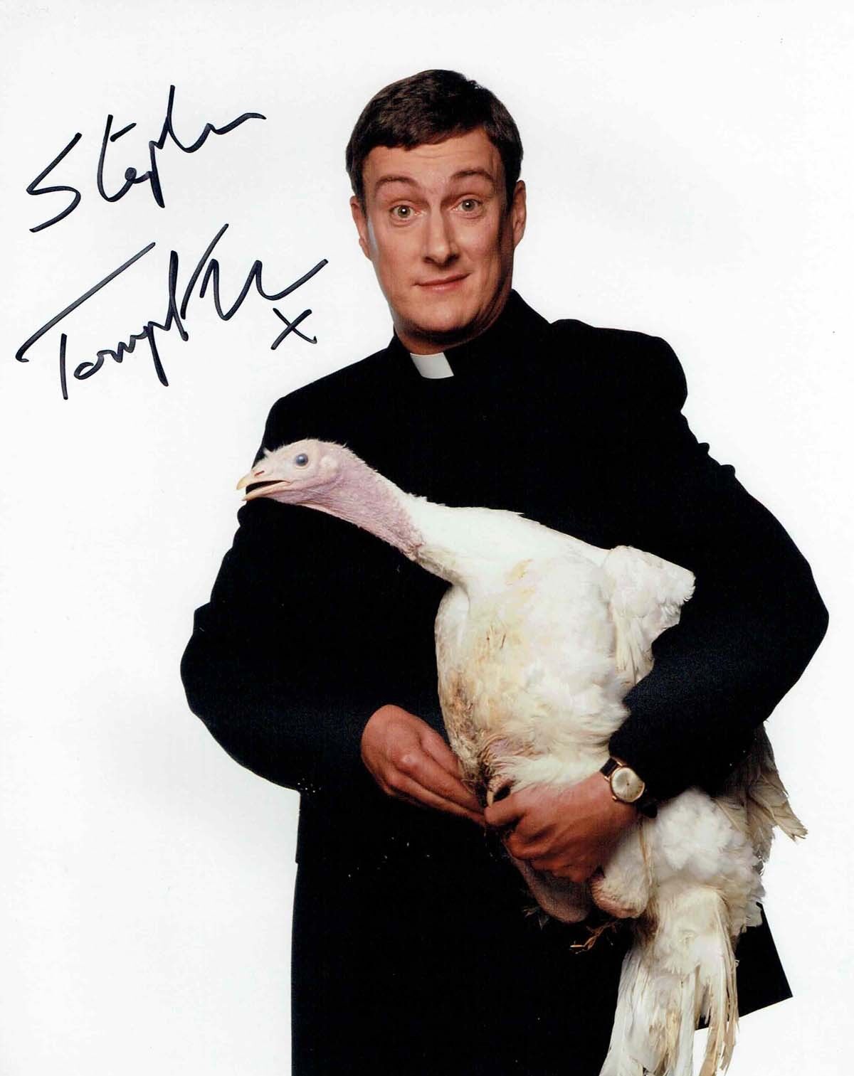 Stephen TOMPKINSON SIGNED 10X8 Photo Poster painting 1 AFTAL COA Father CLIFFORD BALLYKISSANGEL