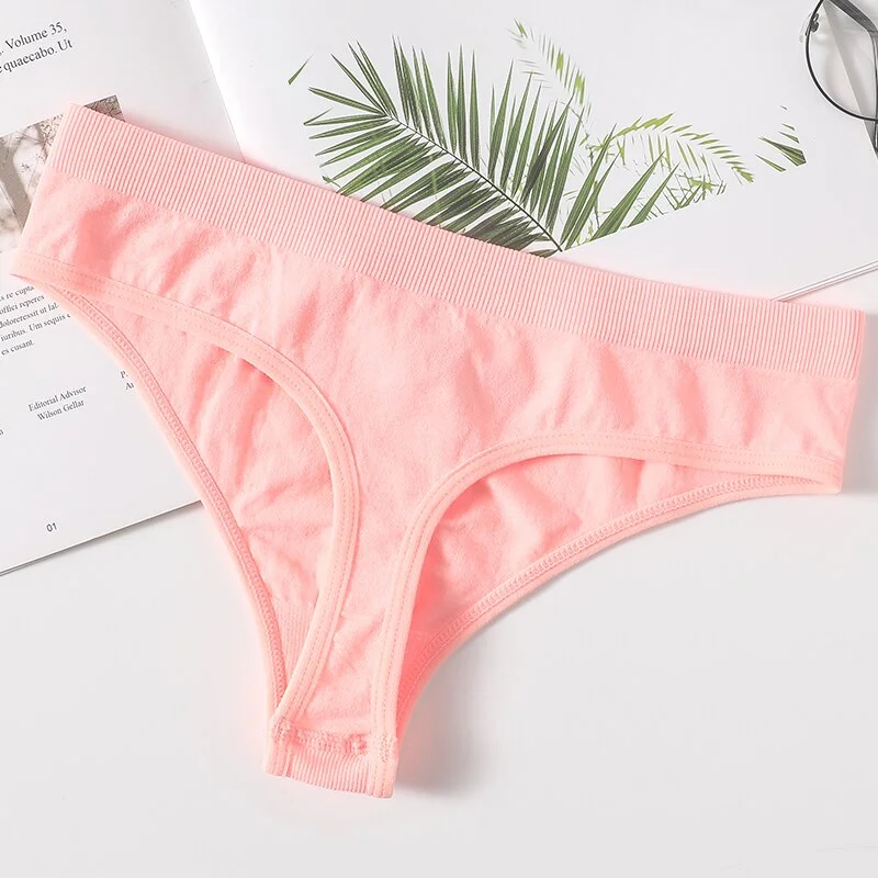 Women Underwear Thongs Sexy Panties G-String Female Underpants Lingerie Seamless Shapewear Sexy Panty High Rise Briefs M-XL