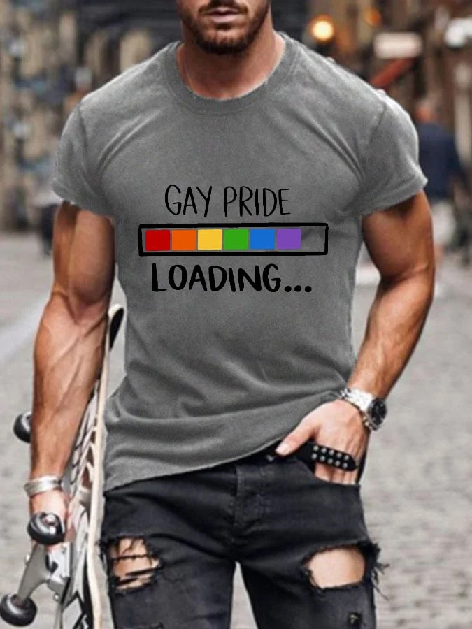 Men's Pride Print Casual T-Shirt socialshop