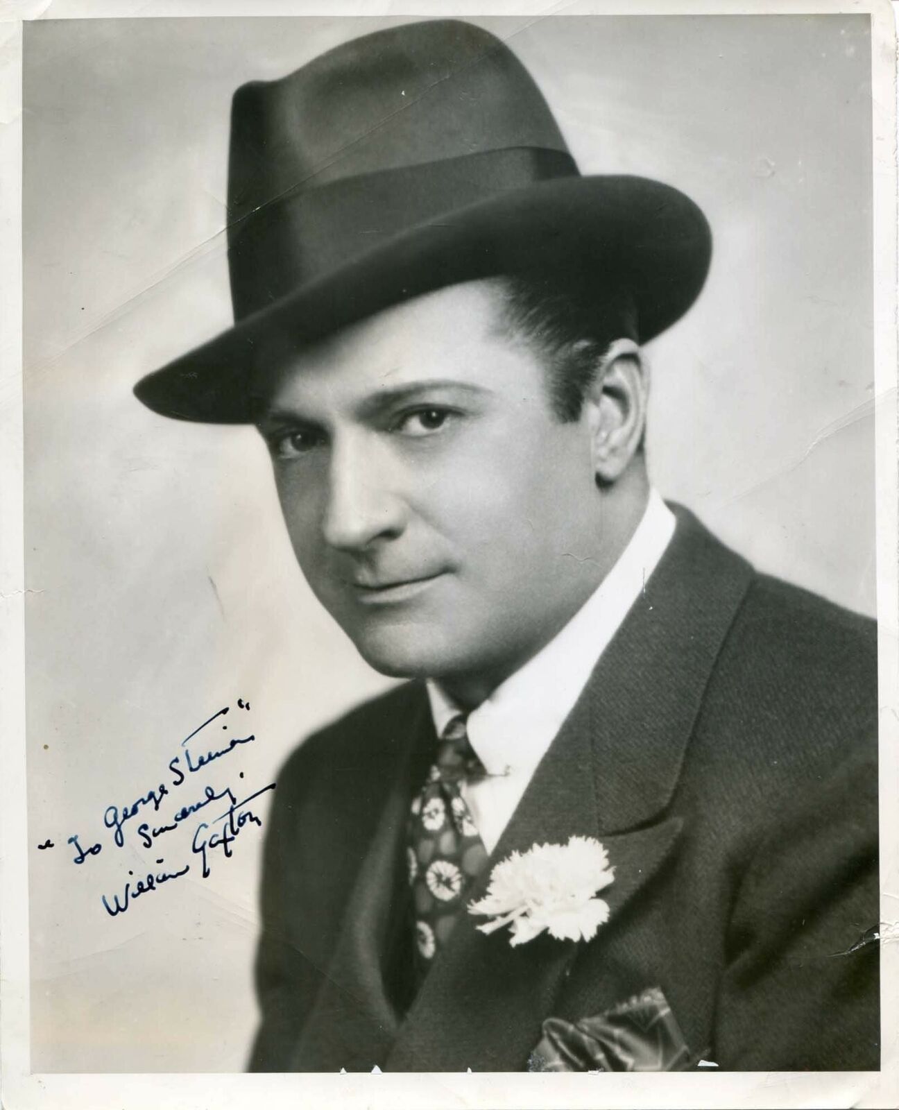 ACTOR William Gaxton autograph, signed vintage Photo Poster painting