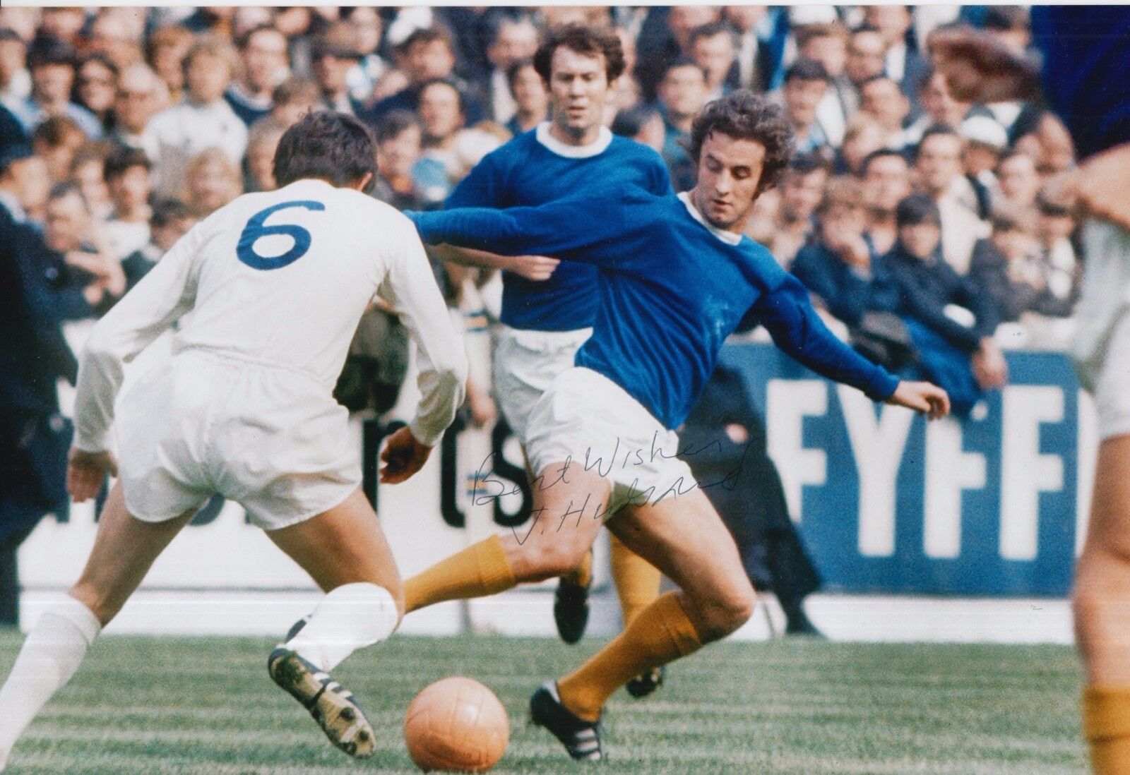 Jimmy Husband Hand Signed Everton 12x8 Photo Poster painting.