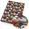 Santa Claus Snowman Flower Castle Embroidery Lace Waterproof Fabric Handmade DIY Fabric