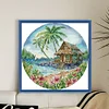 Island-14CT Stamped Cross Stitch 37*37cm/14.57*14.57in