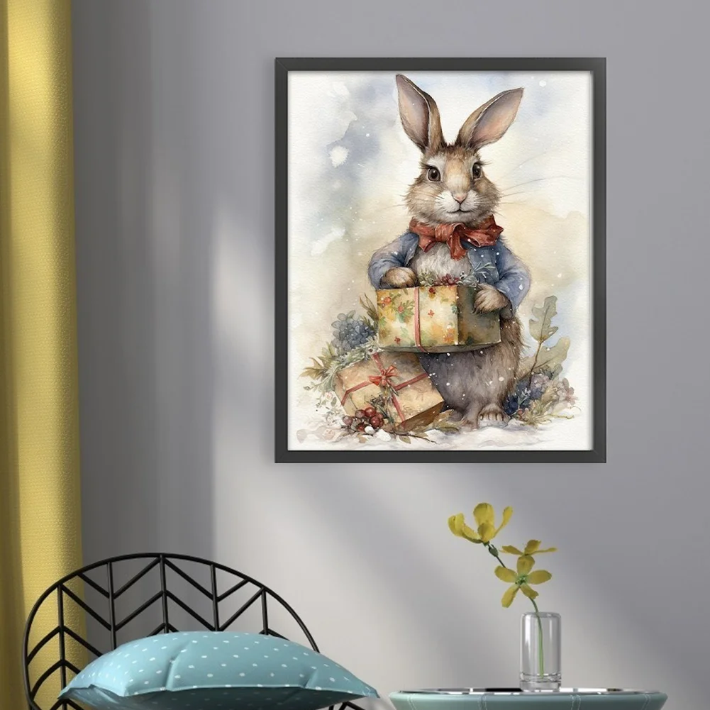 14CT Full Stamped Cross Stitch - Rabbit(Canvas|40*50CM)