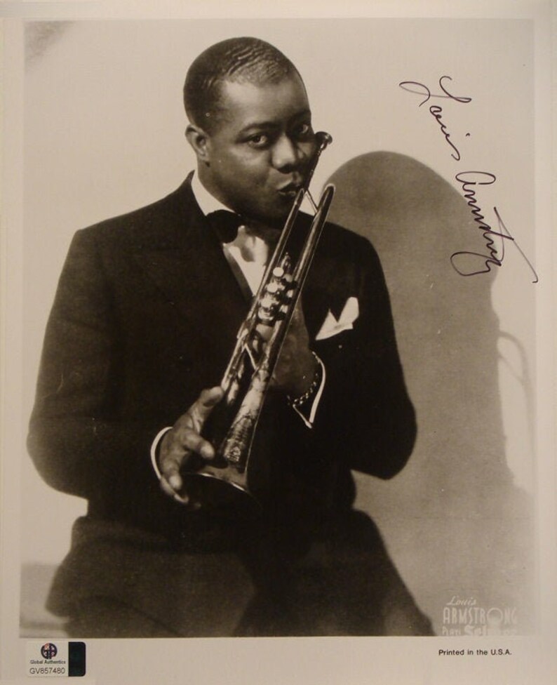 LOUIS ARMSTRONG SIGNED Autographed Photo Poster painting Satchmo Pops wcoa