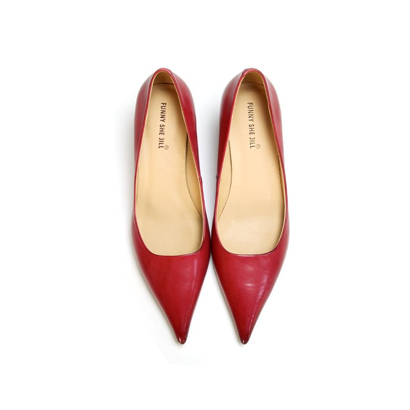 Kitten Heels Pointed Toe Shoes Classy Pumps