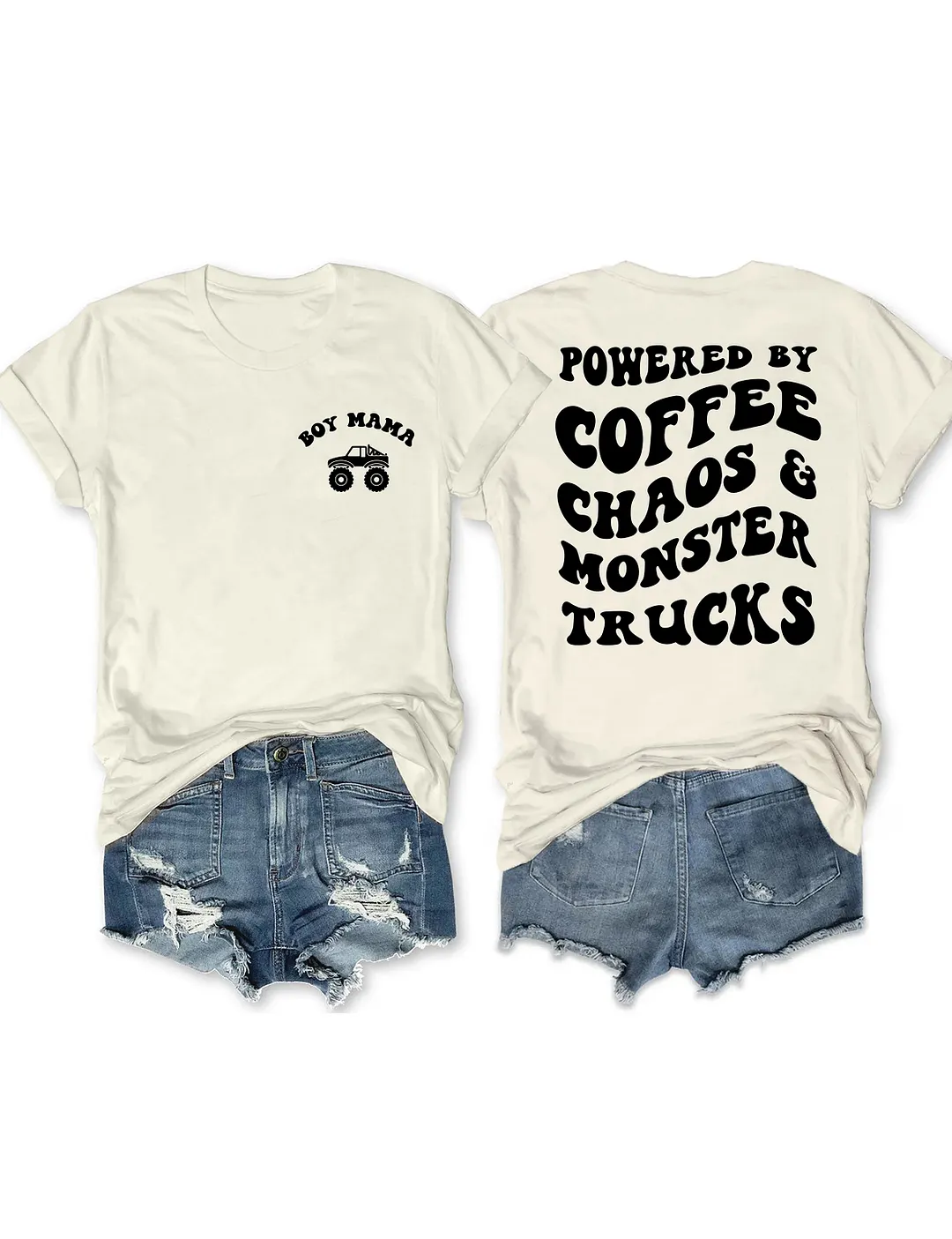 Boy Mama Monster Truck T-shirt
