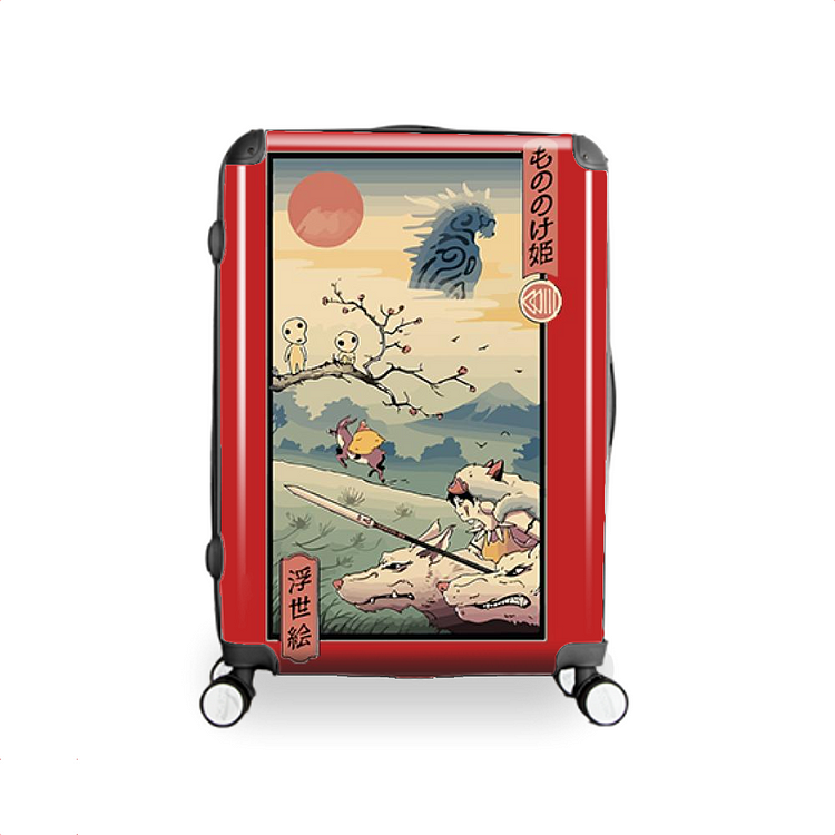 Wolf Princess Ukiyo-e, Ukiyo-e Hardside Luggage