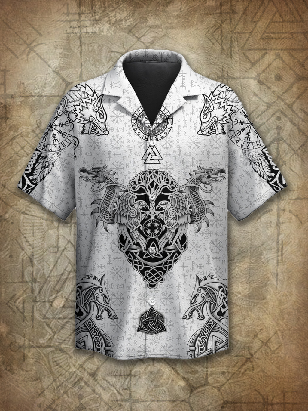 Viking Odin's Messengers Knot Norse Spirit Power Heritage Hawaiian Shirt / Rvogue / Rvogue