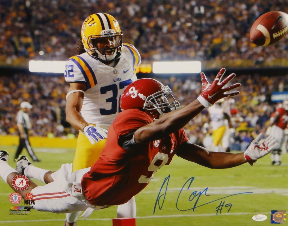 Amari Cooper Autographed Alabama 16x20 Diving Catch P.F. Photo Poster painting- JSA W Auth